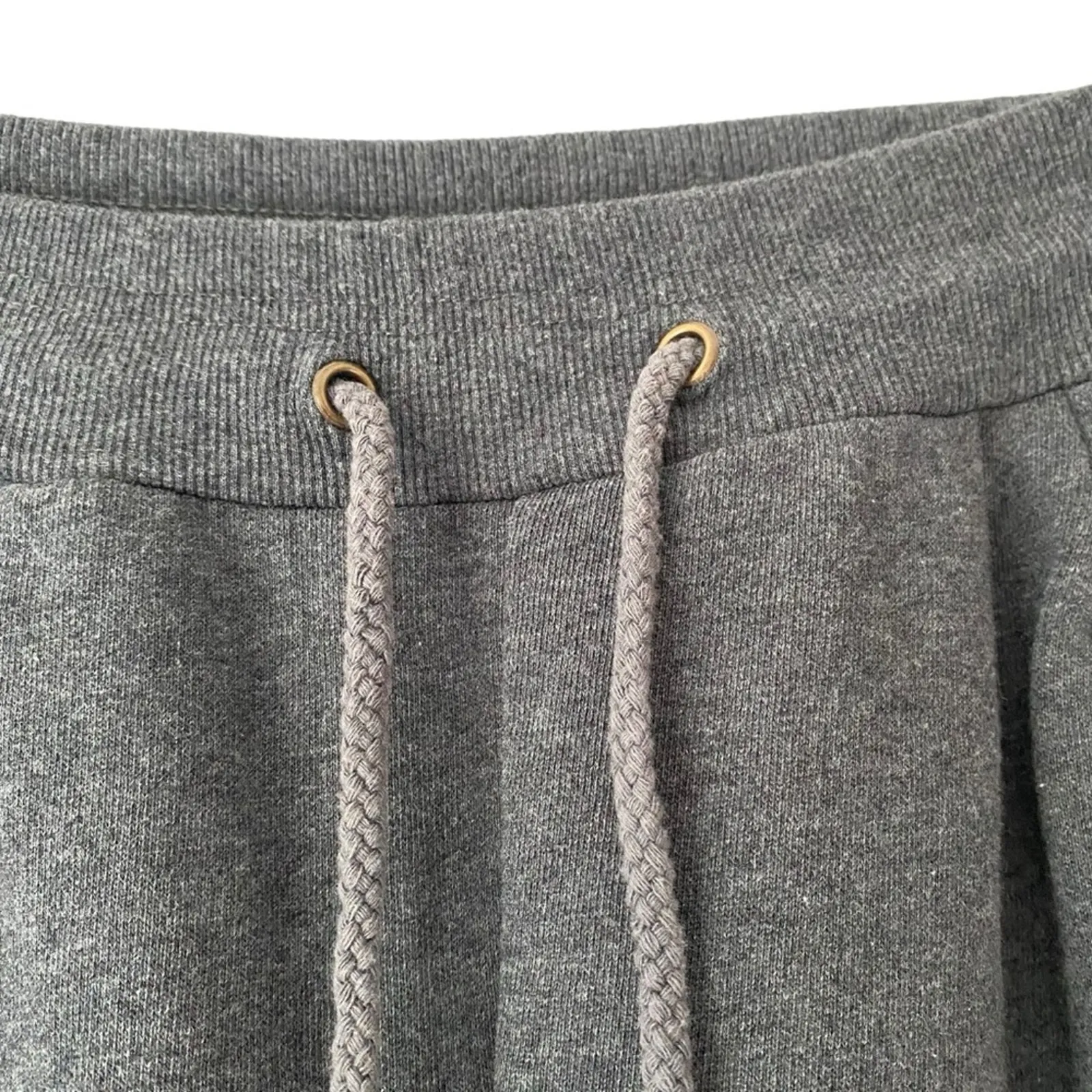 Hemant and Nandita Embellished Chrystal Charcoal Gray Sweatpants Joggers XS - Image 4