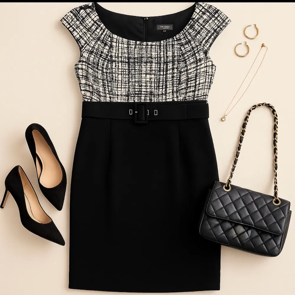 Tahari ASL Silk Top Sheath Dress 10P | Quiet Luxury Classic Workwear Chic Party - Image 3