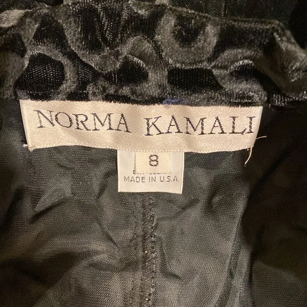 Norma Kamali Women’s Vintage Crushed Velvet Pants Size 8 Made In U.S.A. - Image 4