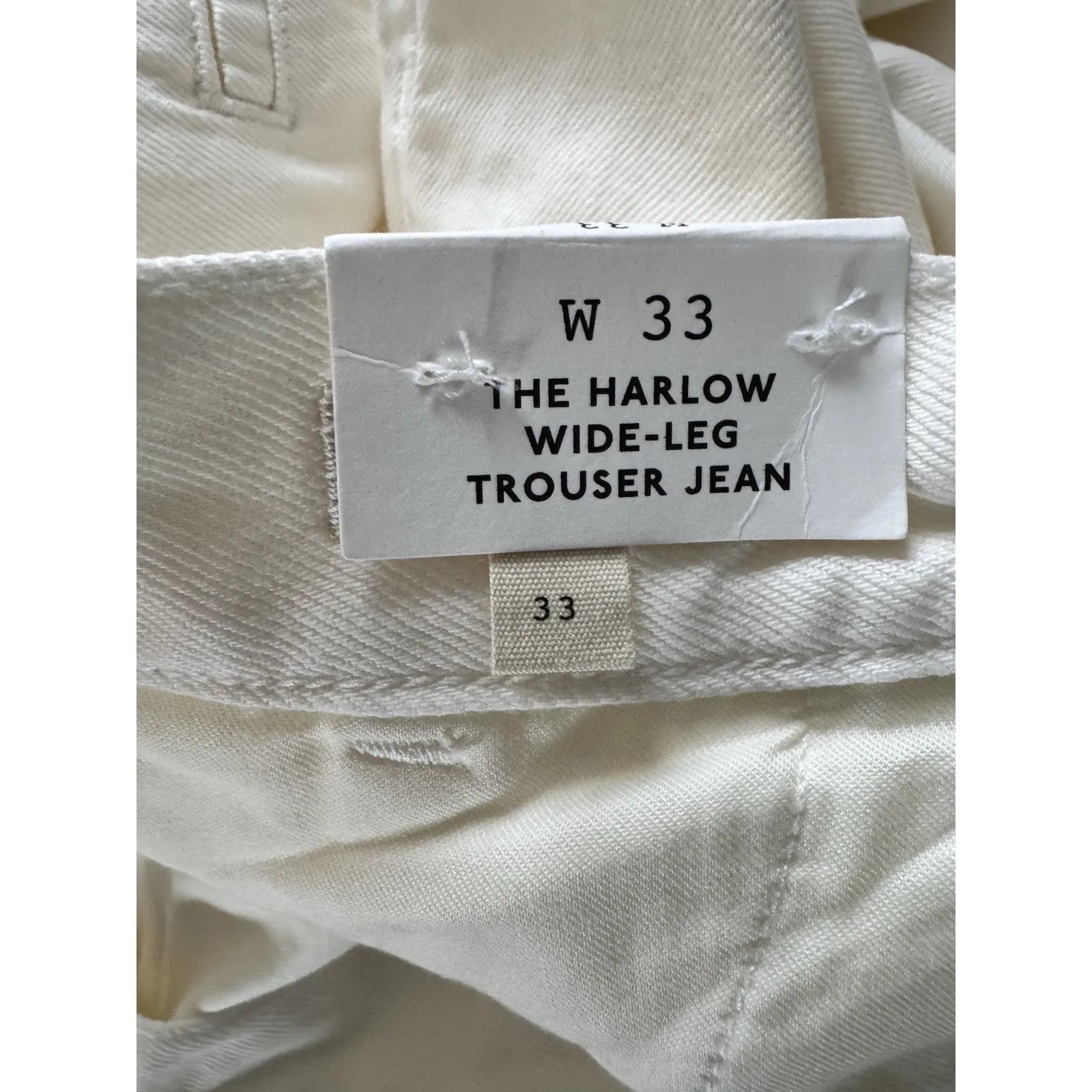 NWT Madewell Harlow Wide Leg Trouser Jeans Airy Denim Pleated VTG Canvas Size 33 - Image 9