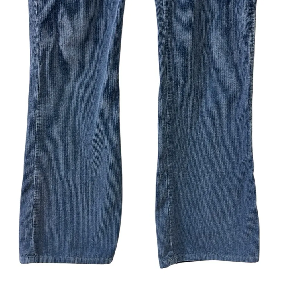 Venus Bullhead Girl Trap Cotton Blue Corduroy Bootcut High Waist Pants Juniors 7 - Image 7