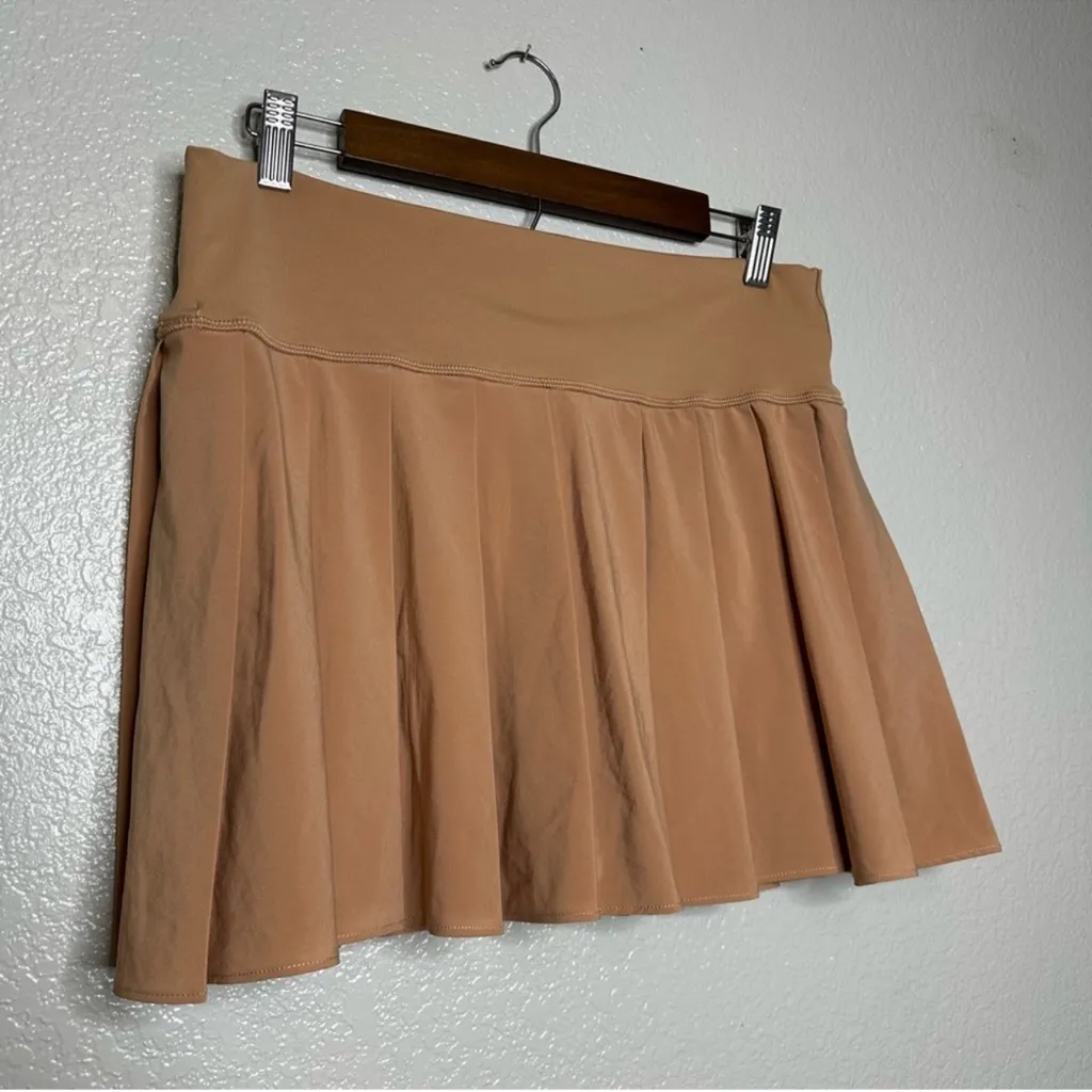 NWT AERIE Offline Women's Real Me Tennis Skirt XL Tan Skort Pleated Pockets - Image 5