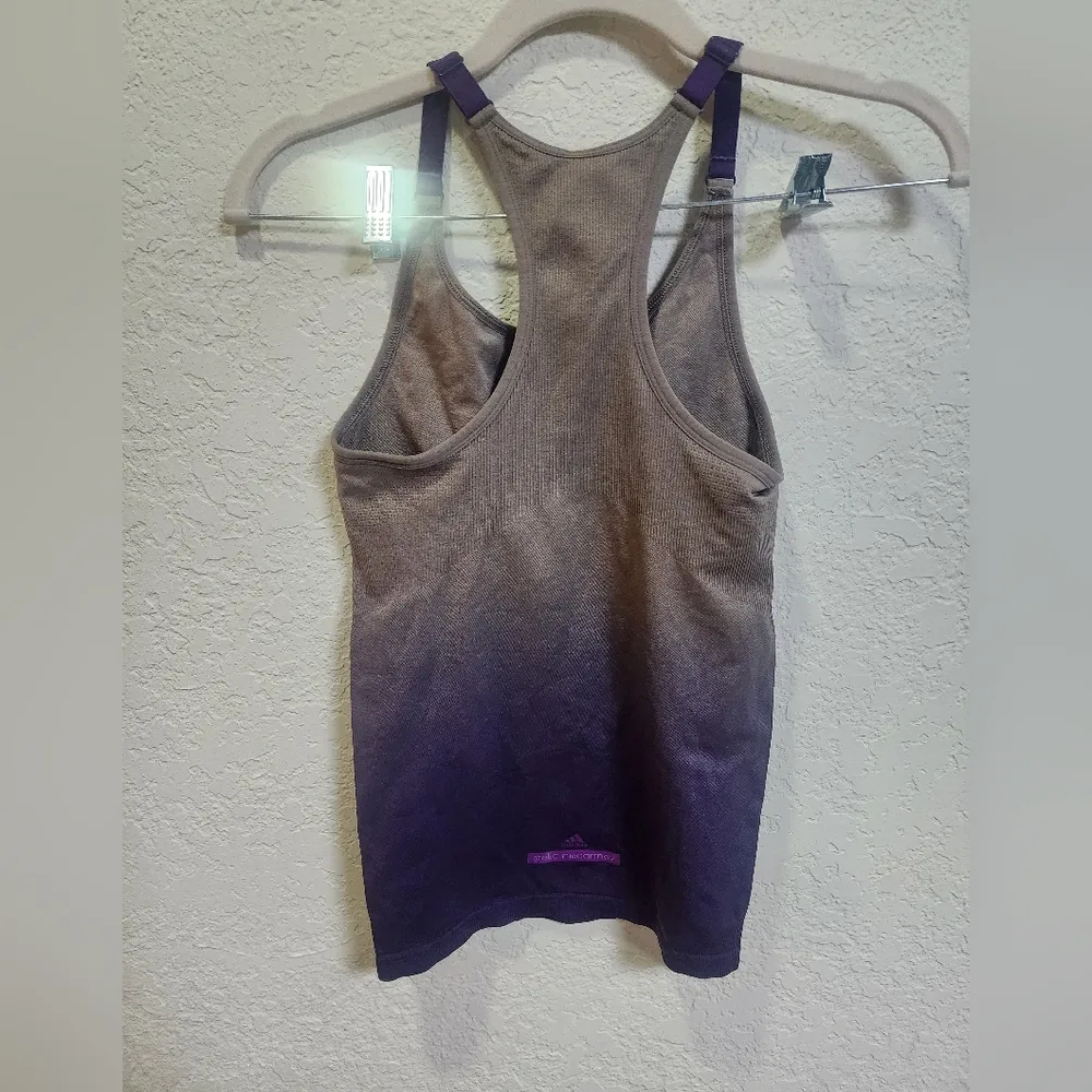 Adidas Stella McCartney Purple Brown Ombre Seamless Tank - Image 4