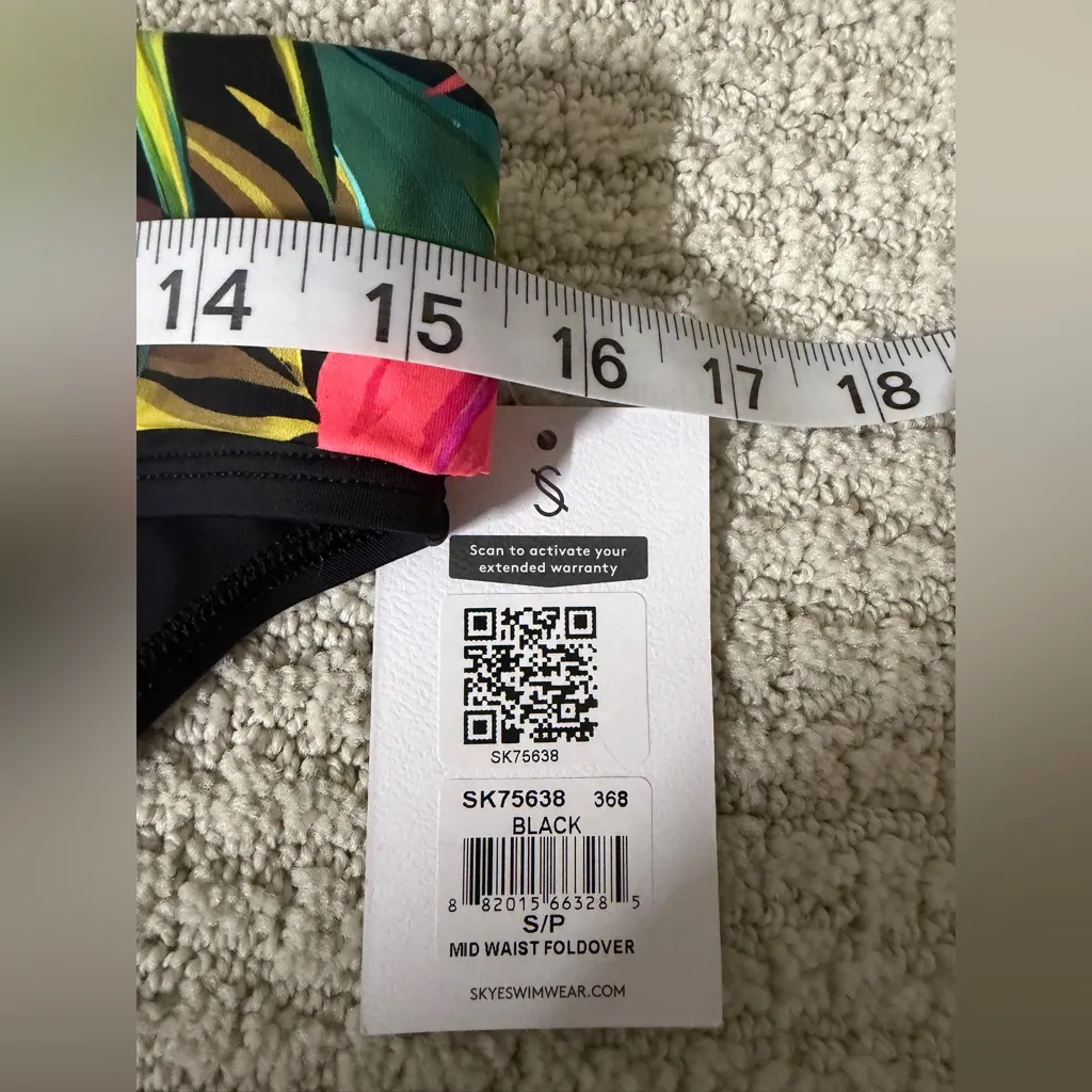 Skye Swimwear  Black Tropical Bikini Bottoms - Image 5