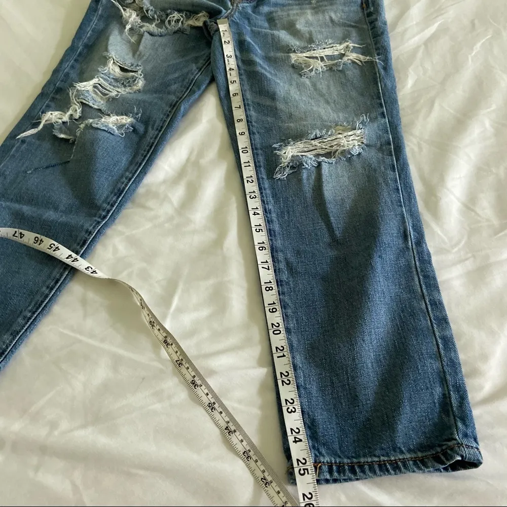 American eagle‎ boy crop distressed jeans size 4 - Image 5