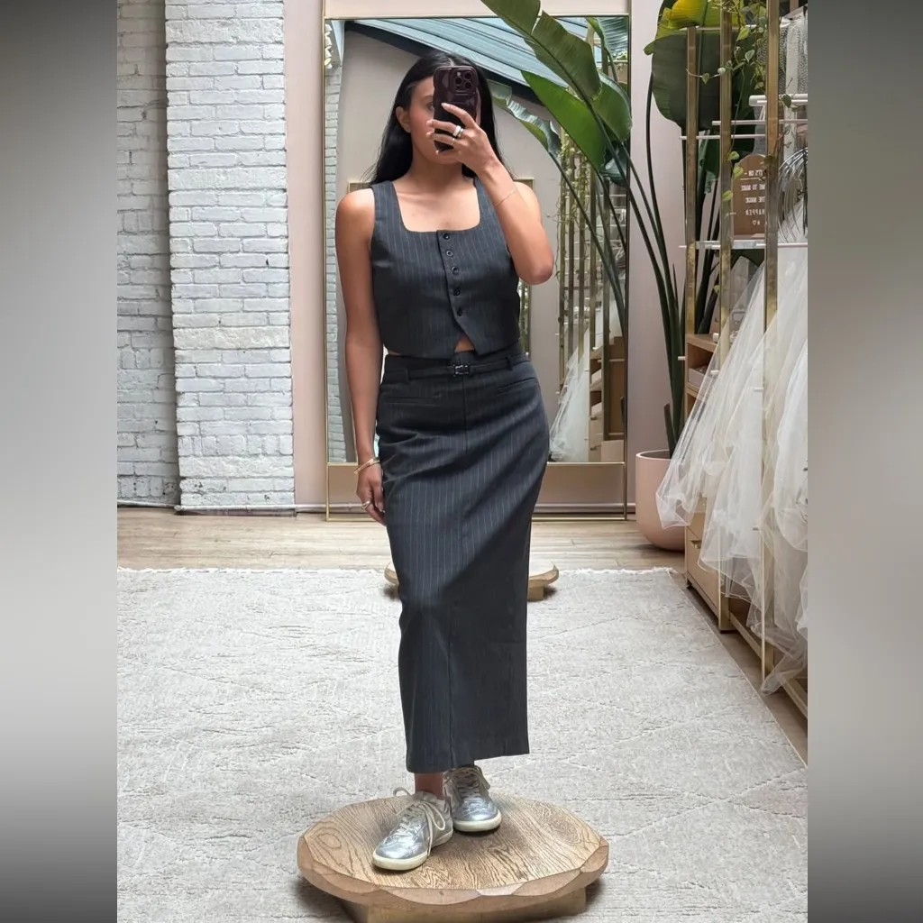 NWT Moon River Pinstripe Suit Top Size Small - Image 11