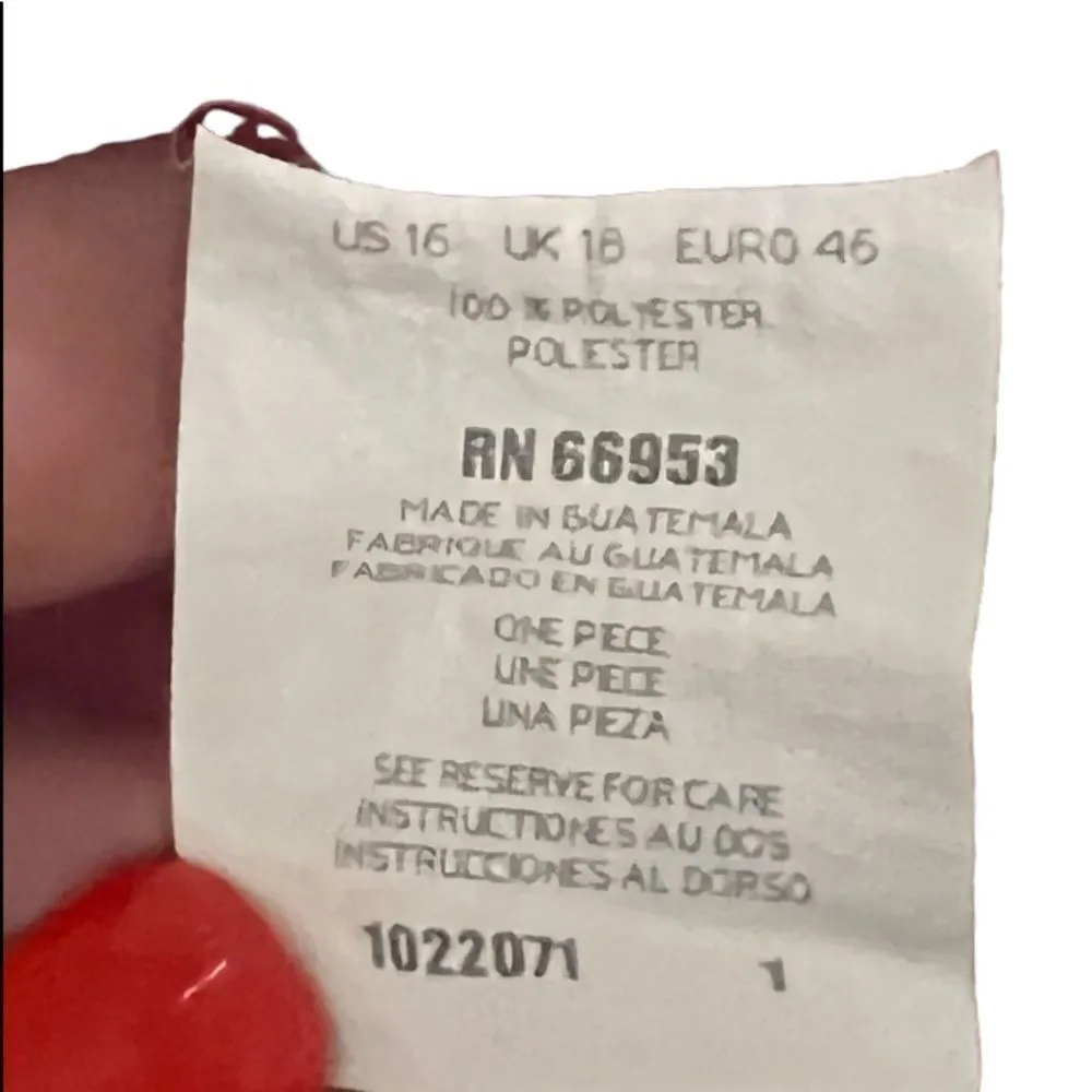 Vintage Leslie Fay Petite Dress‎ Red Size 16P - Image 4