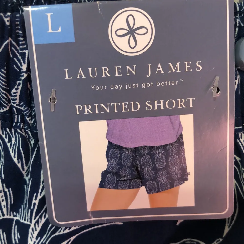 Lauren James Pineapple Print Swim Women's Large NWT - Image 3
