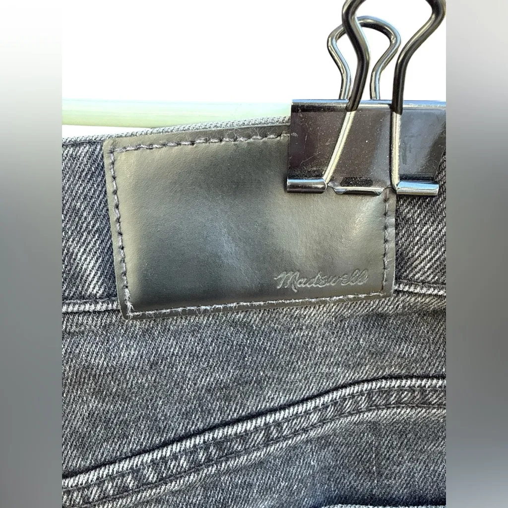 Madewell Perfect Vintage Jean Black High Rise Straight Leg 90s Denim Size 26 - Image 6