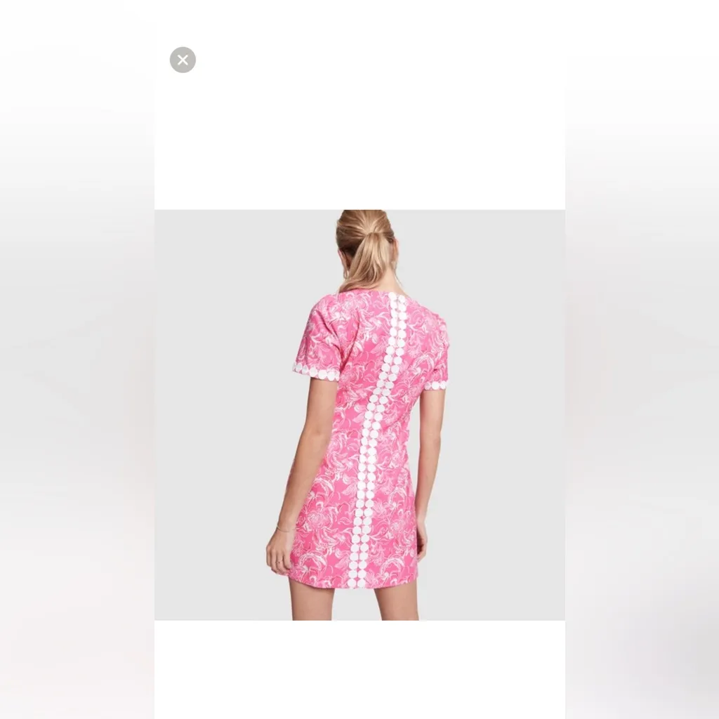 Lilly Pulitzer GOOP Gwyneth Shift Dress Hotty Pink Kiss Kiss ASO SIRENS NWT 00 - Image 12