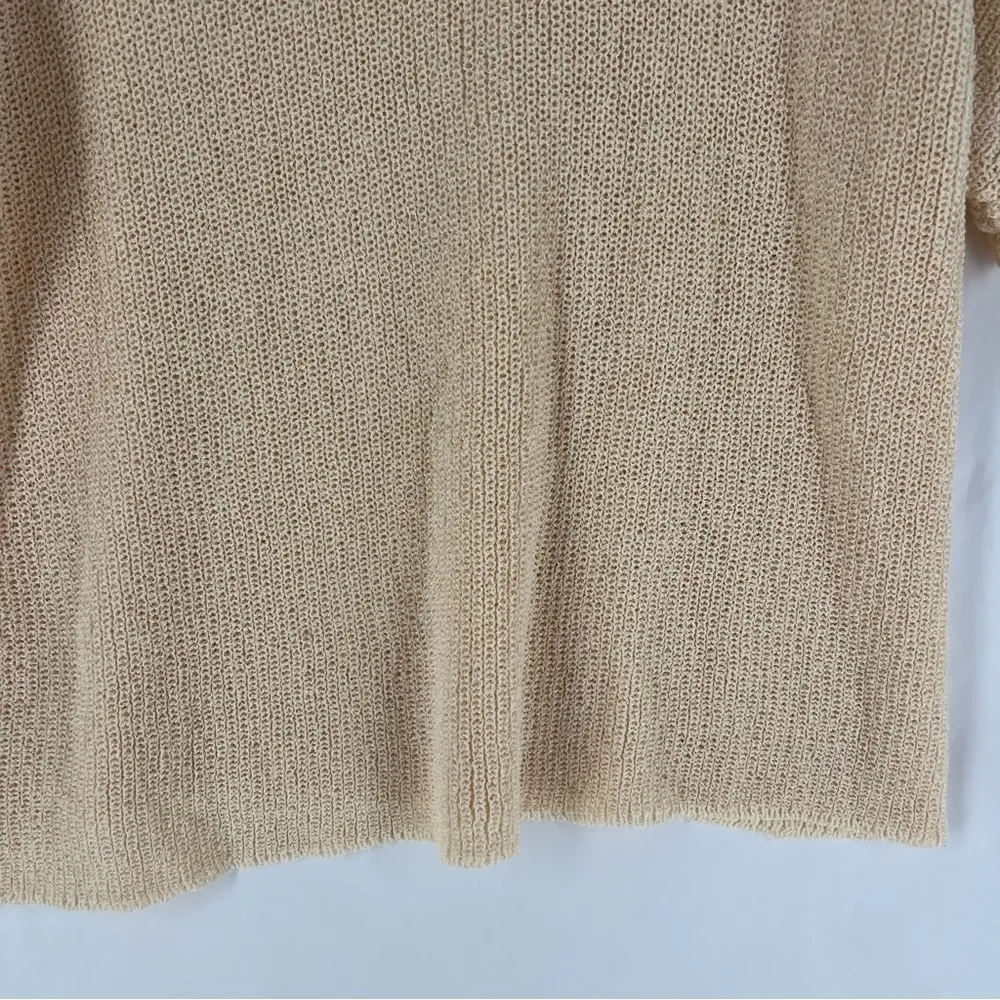 Driftwood Daydreams Hooded Short Sleeve Dolman Oversized‎ Open Knit Sweater L Size L - Image 11