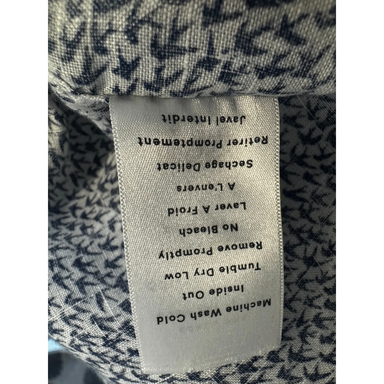 Grayson by Frank & Eileen Hero Shirt Size 3(M) Navy Bird Print Cotton Button Up Blue Size M - Image 6