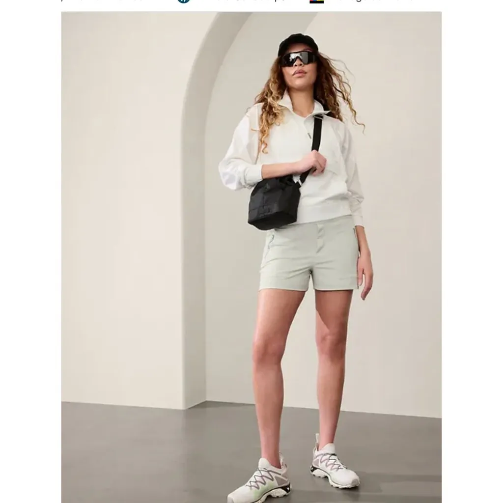 Athleta Trekkie North Short Women's Size 12 Celadon Tint Green - Image 3