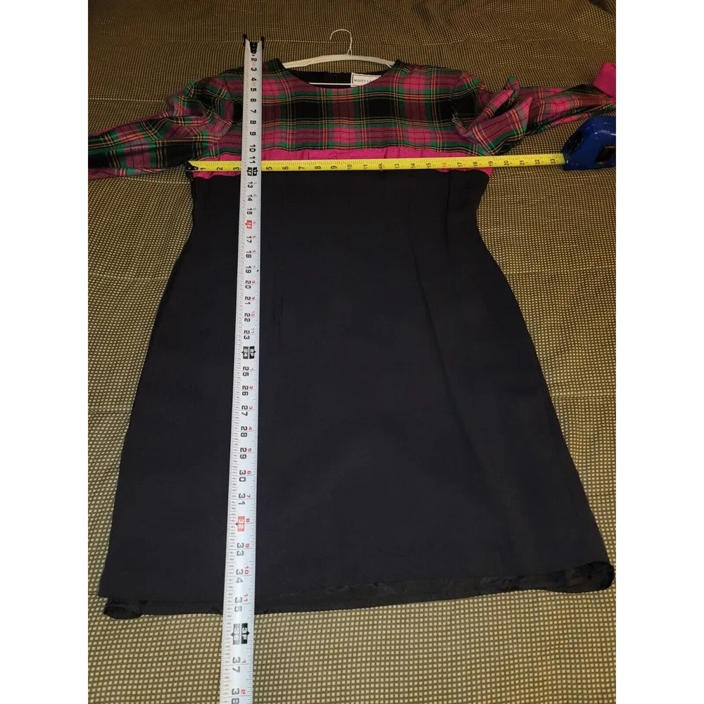 VTG Misty Lane Multicolor Rayon Round Neck Long Sleeve Knee Length Dress 11/12 - Image 12