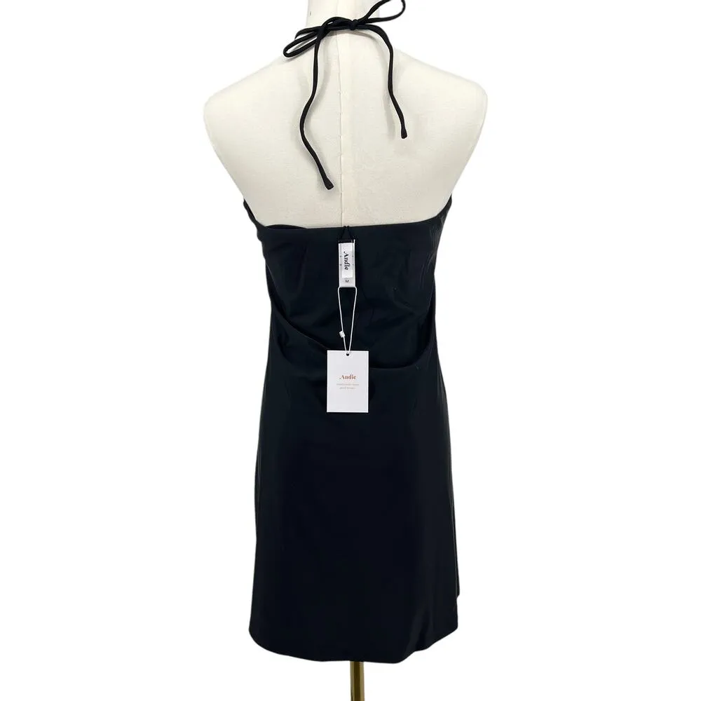 Andie Swim The Waikiki Dress Swim Cover Up Black Size Medium NEW with tags! - Image 4