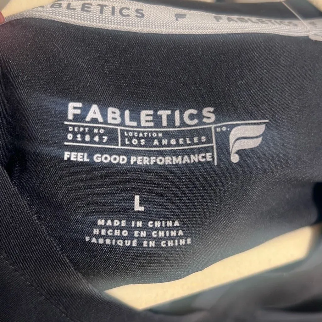 ✨Fabletics Women's Vital 1-Pocket Scrub Black Sz Large Top✨ - Image 6