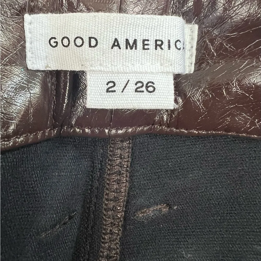 NWT - Good American Faux Leather Pants - Image 6