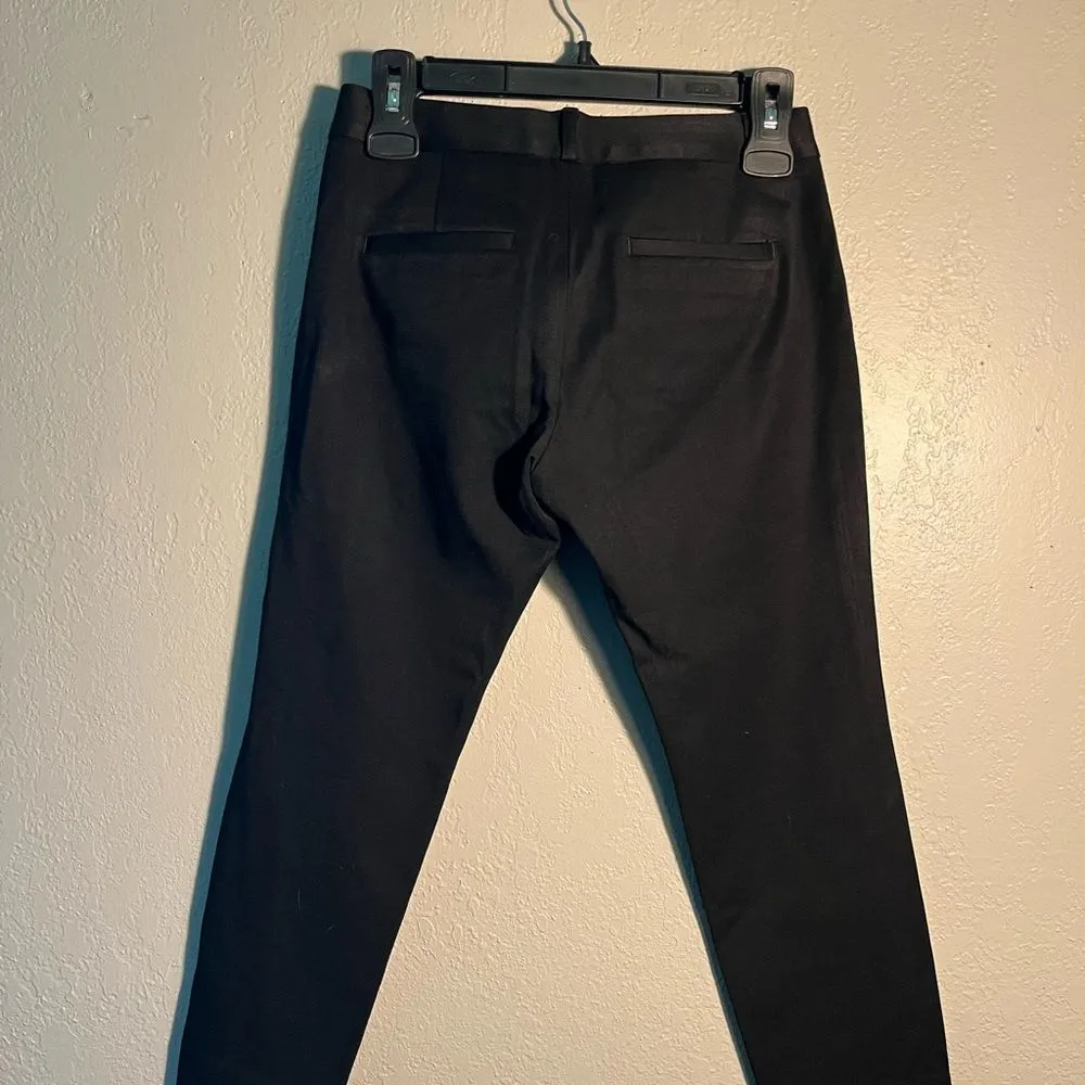 Banana Republic Black Ankle Pants Cropped Sloan Fit Trousers Capri Formal SZ 0P - Image 8