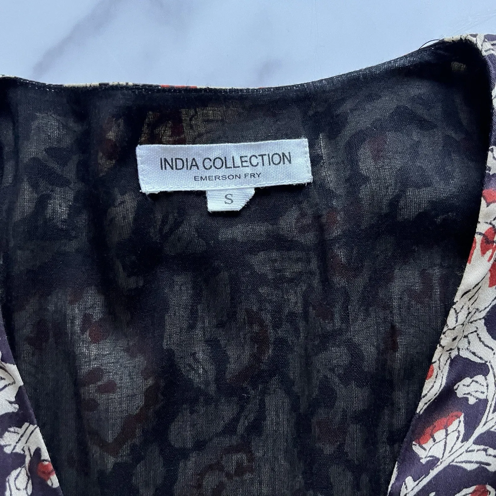 India Collection Emerson Fry Wrap midi Dress Sz Small Boho Chic Western - Image 3