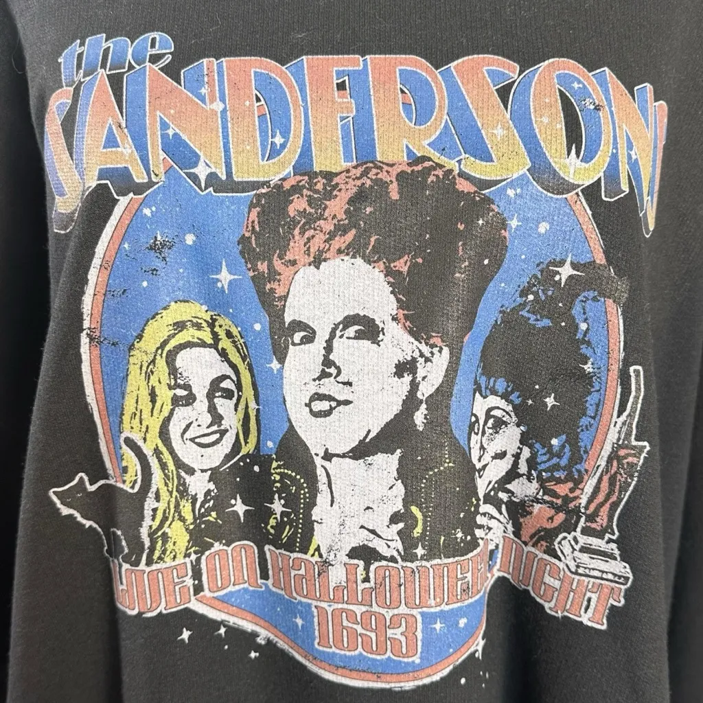 Hocus Pocus Sanderson Sisters Graphic Sweatshirt Black Halloween Witch Size 2X - Image 6