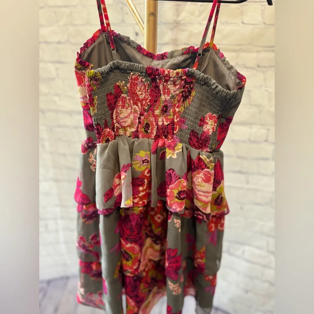 American Eagle Floral Print Corset Dress size 4 - Image 3