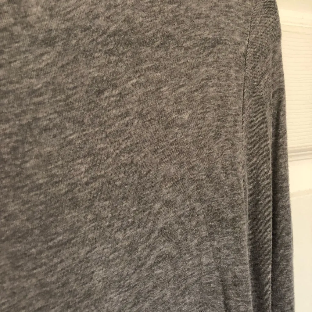 Trouve Heather Grey Long Sleeve Fitted Shirt Size S Gray - Image 4