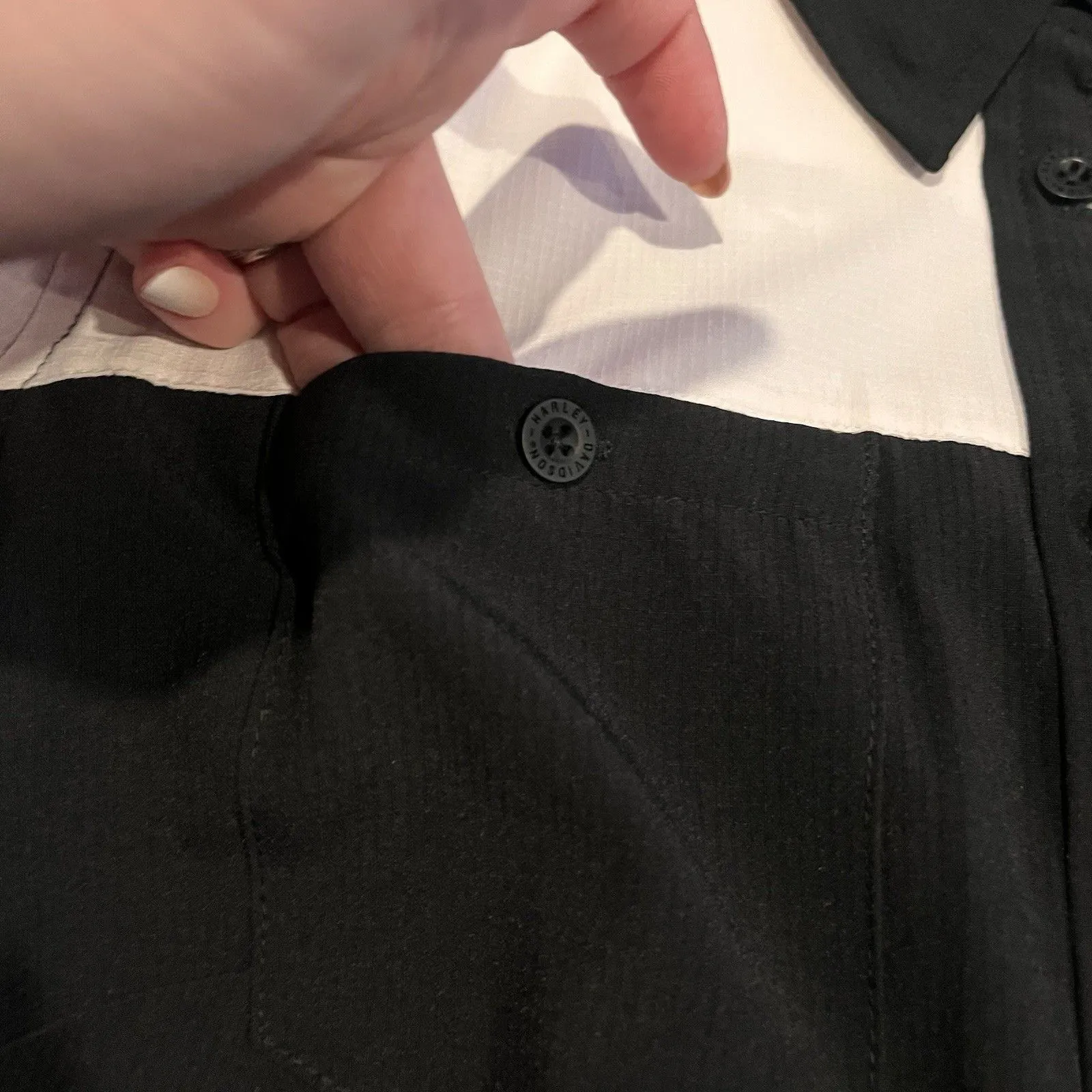 NWOT Harley Davidson Women’s Colorblock Performance Short Sleeve Shirt #1 XS - Image 6