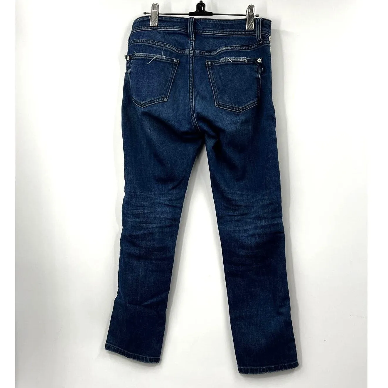 Anthropologie Pilcro‎ The Slim Boyfriend Embroidered Side-Stripe Jeans Size 26P - Image 11