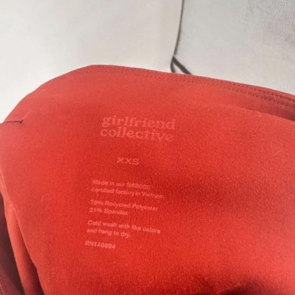 Girlfriend Collective Azalea Compressive High-Rise Legging Size XXS Orange - Image 5