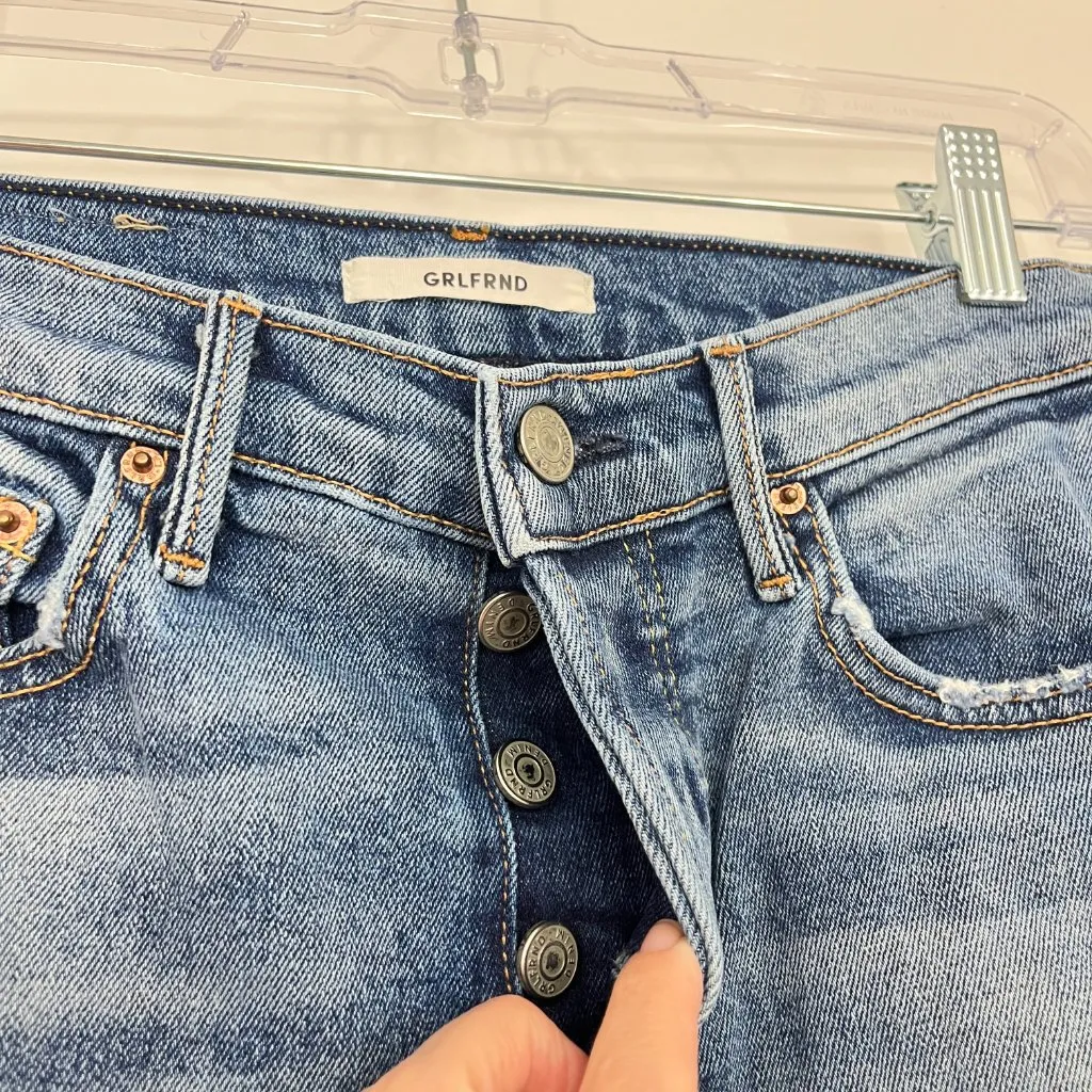 GRLFRND Size 26 Blue Karolina Jeans - Image 5