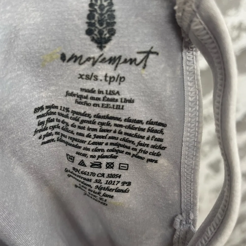 Free People Movement Good Karma Crisscross Onesie Active Jumpsuit Gray XS/SMALL - Image 3