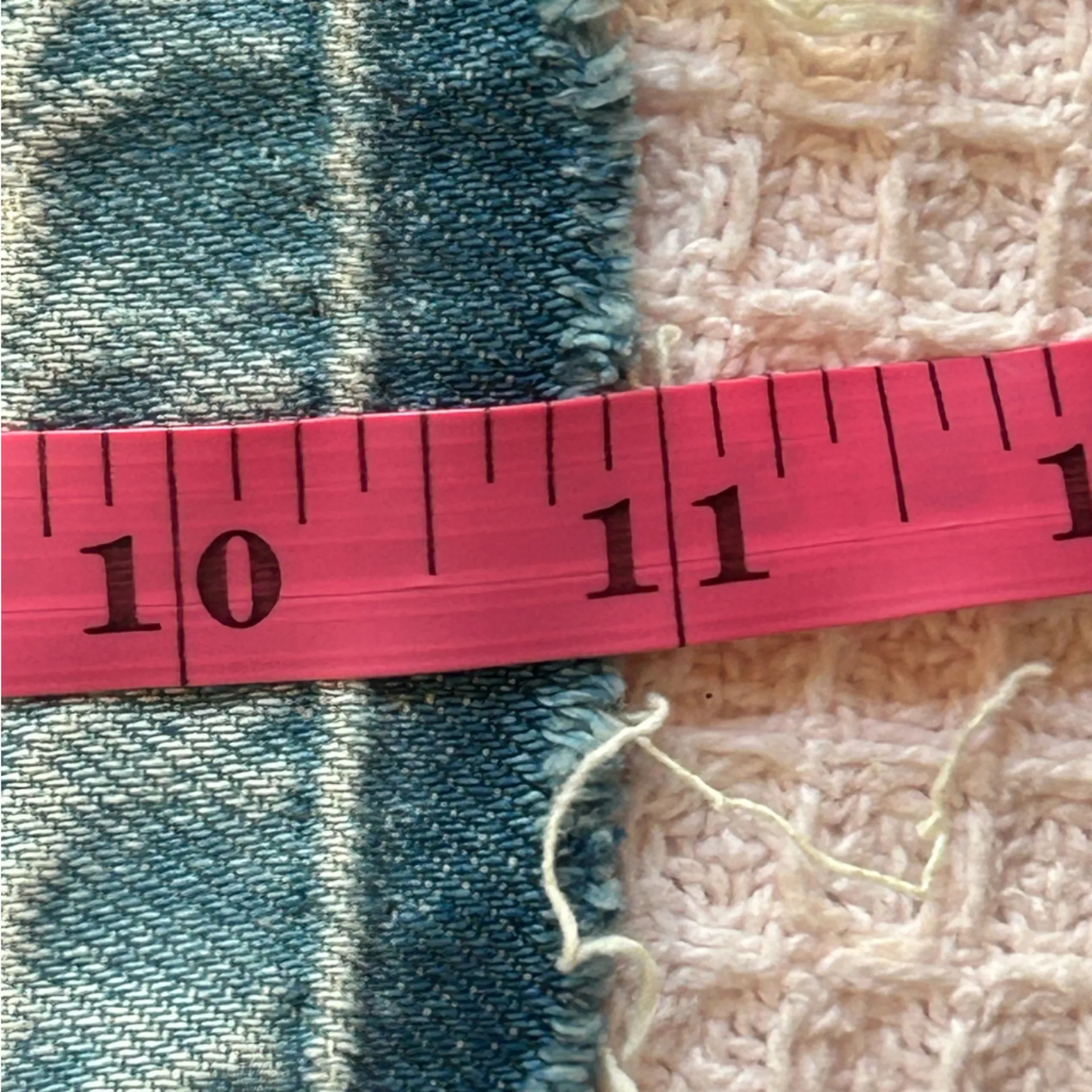 Zara TRF denim crop top mimicking jeans, spaghetti straps and frayed hem NWT LG - Image 8