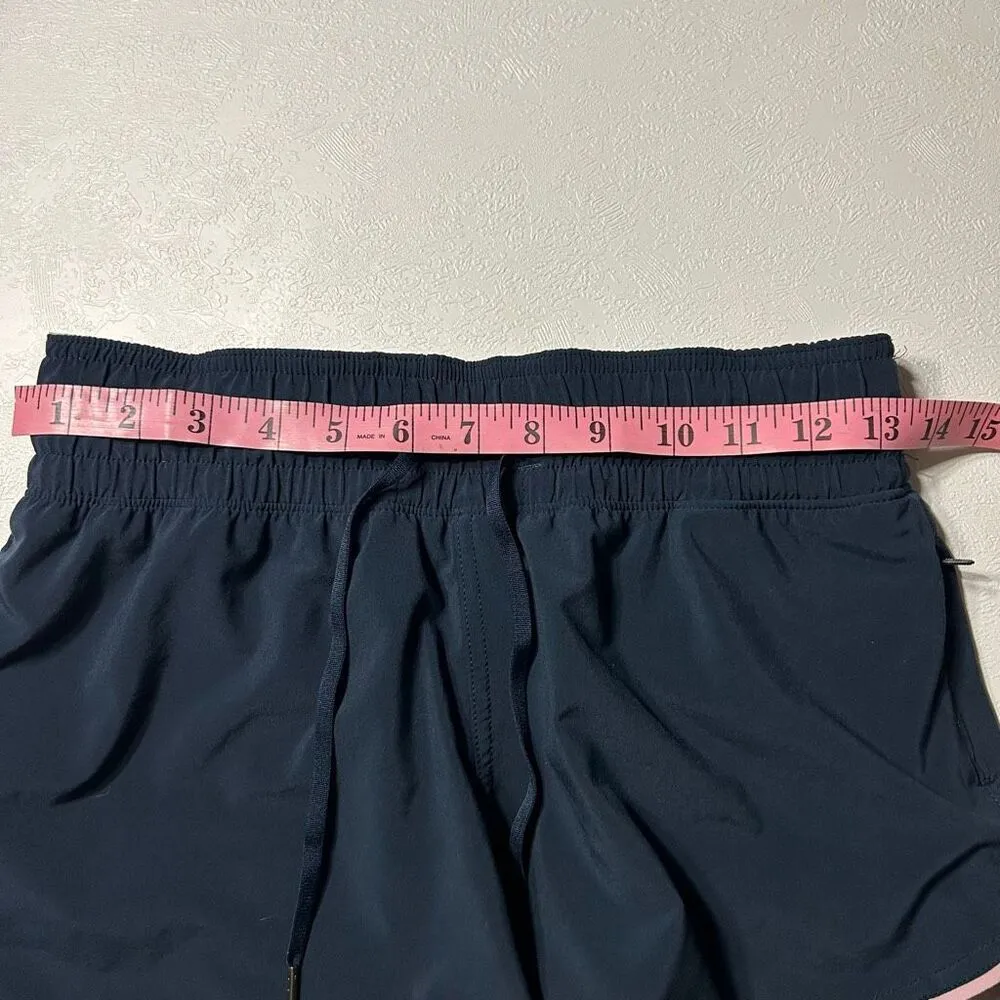 Lululemon  Reversible Running Shorts Size 4 Mauve Navy - Image 7