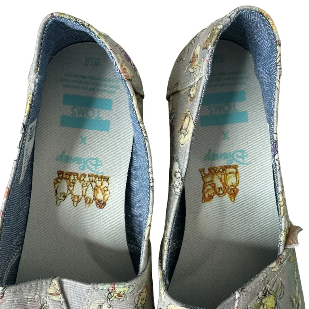Toms x Disney The Seven Dwarfs Classic Slip-On Shoes Grey 10 - Image 4