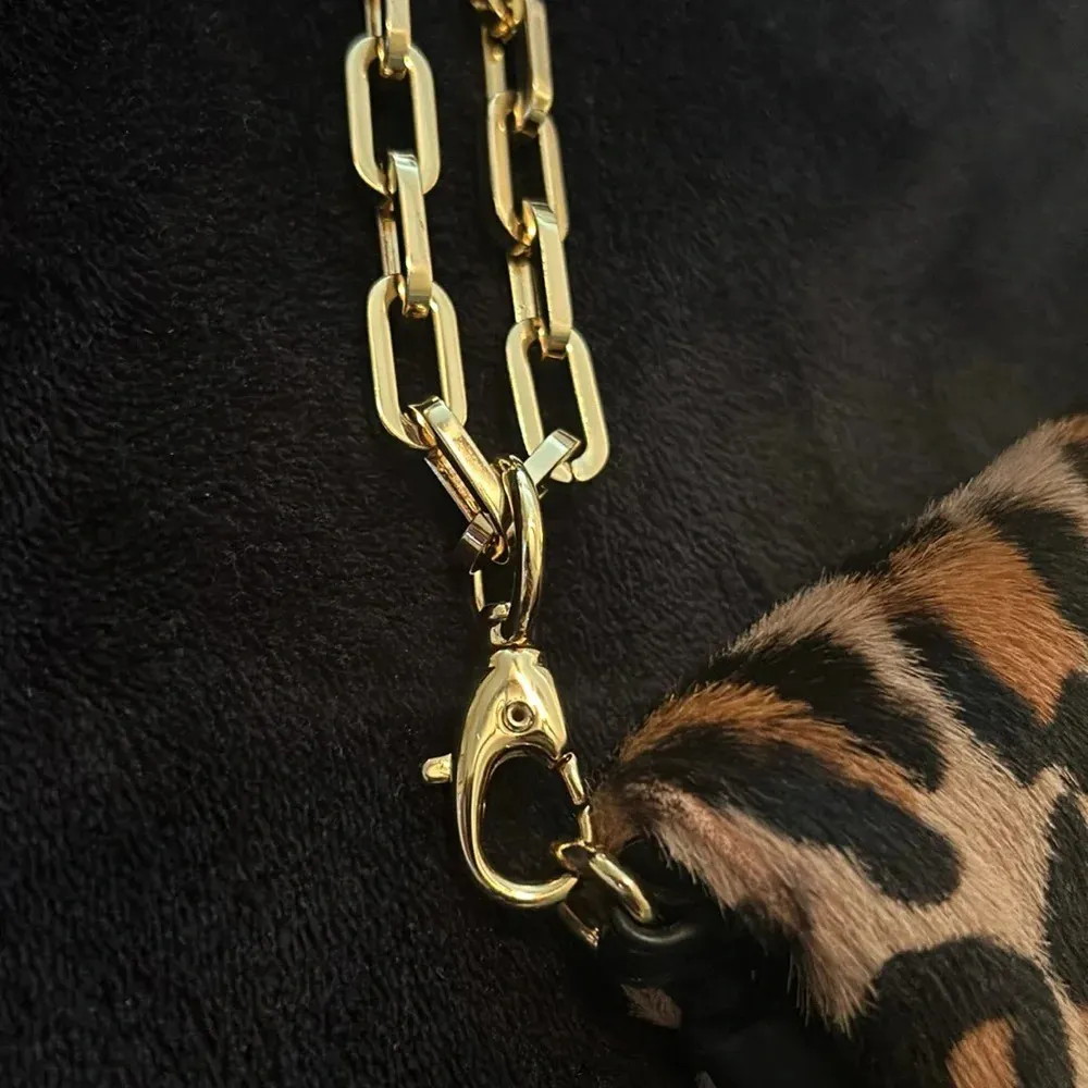 Vintage Tory Burch Pony hair purse with dust bag - Image 3