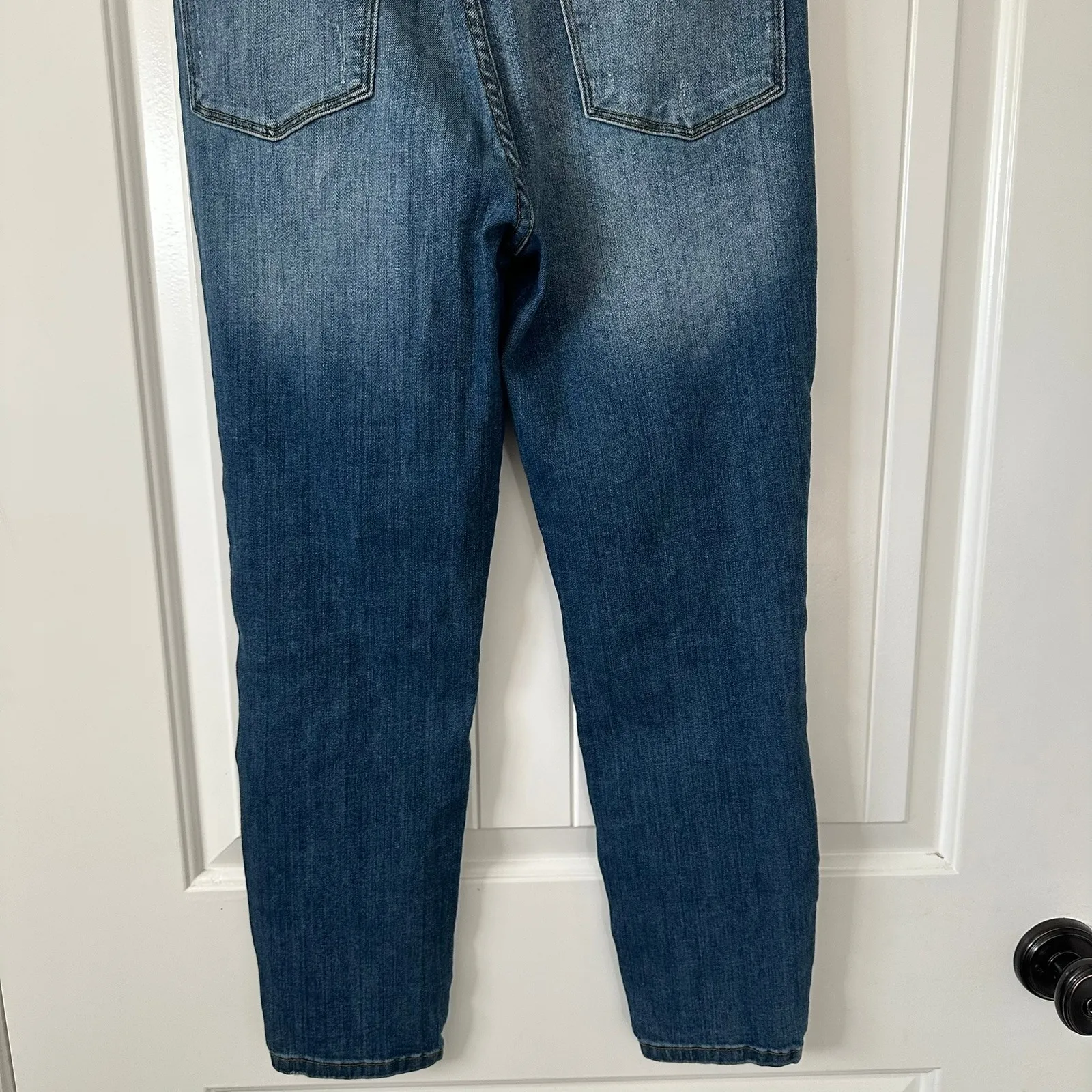 Judy Blue Distressed Relaxed Fit Jeans Medium Wash Denim Size 31 - Image 6