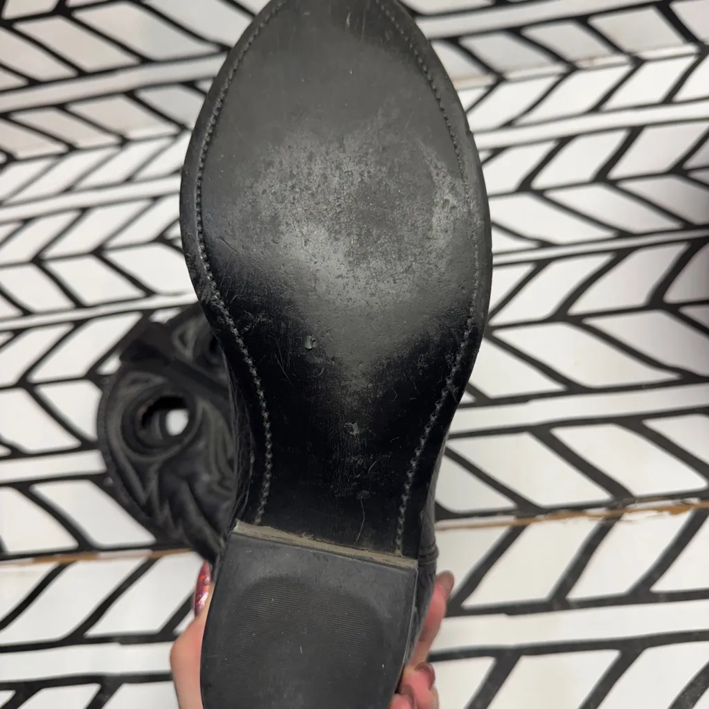 Laredo Black Western Cowboy Boots 10W - Image 3