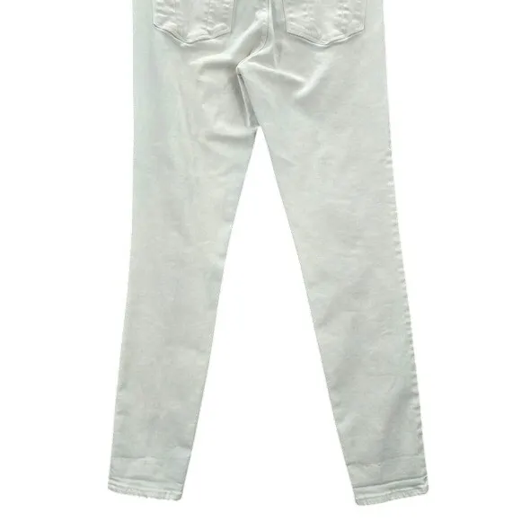 Abercrombie & Fitch White Blue Tie Dye Skinny Slim Denim‎ Pants Jeans 28x28 - Image 6