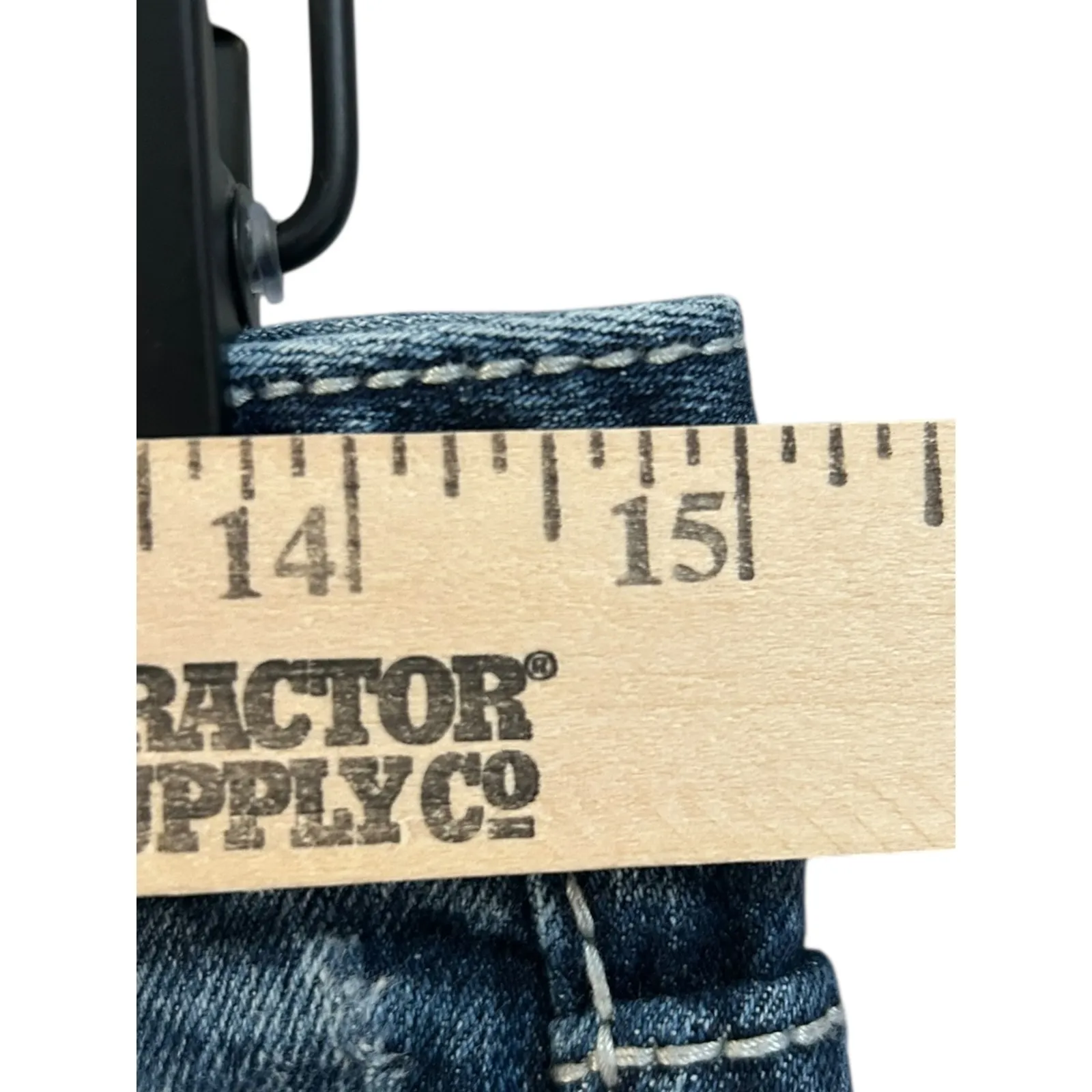 Rock For Express Y2K Jeans Womens Size 6R Boot Cut Dark Wash Denim Embellished Blue - Image 9