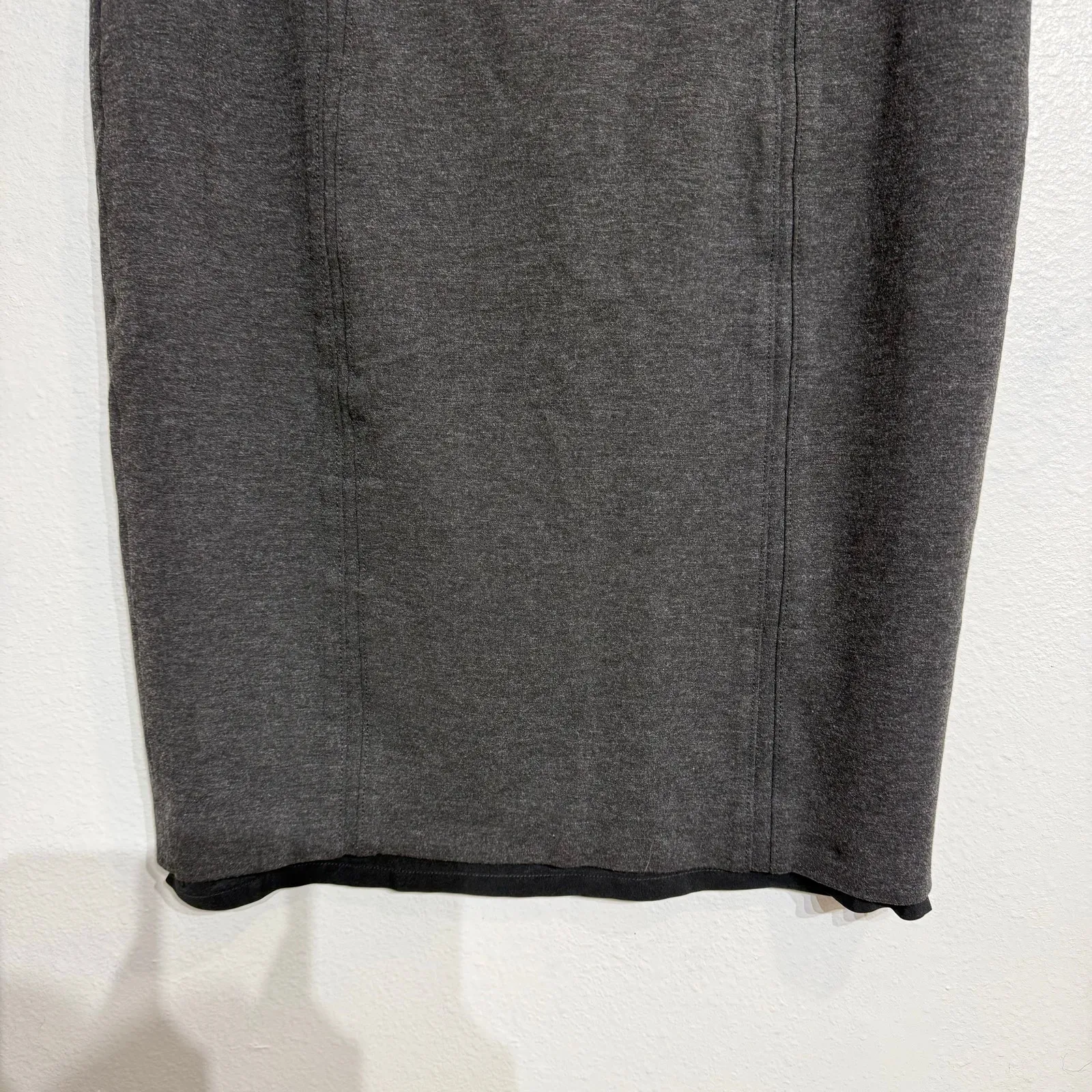 White House Black Market Gray Midi Pencil Skirt Sz 12 - Image 3