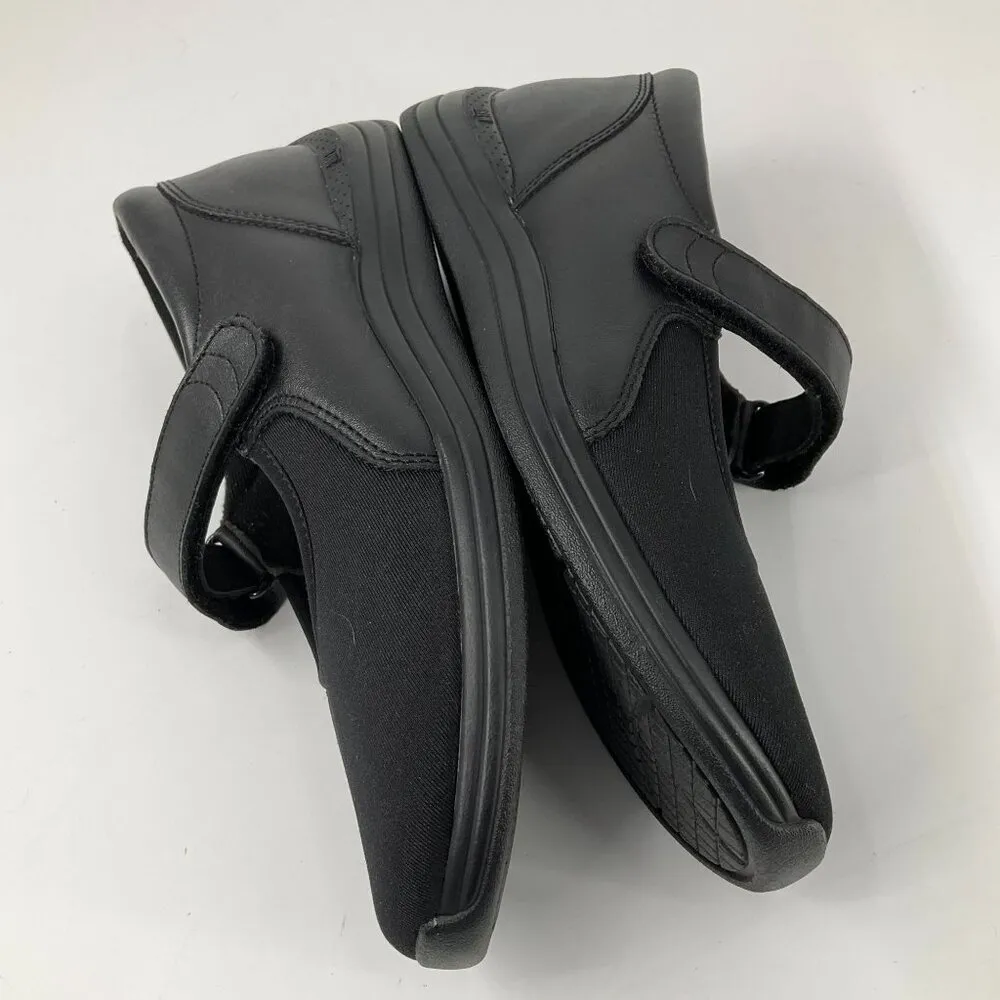 Drew Magnolia Womens Leather Orthopedic Mary Jane Loafers Shoes Black 7.5W wide - Image 7