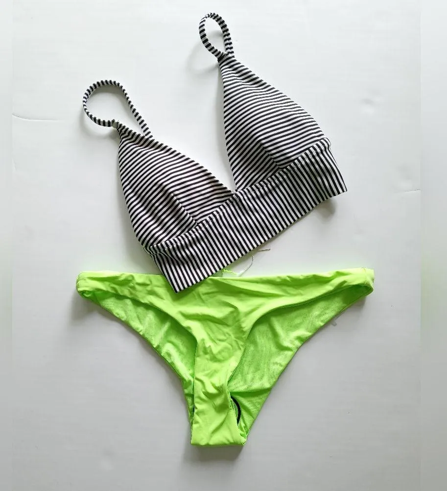 Aerie Longline Triangle Bikini Top Size XXS - Image 5