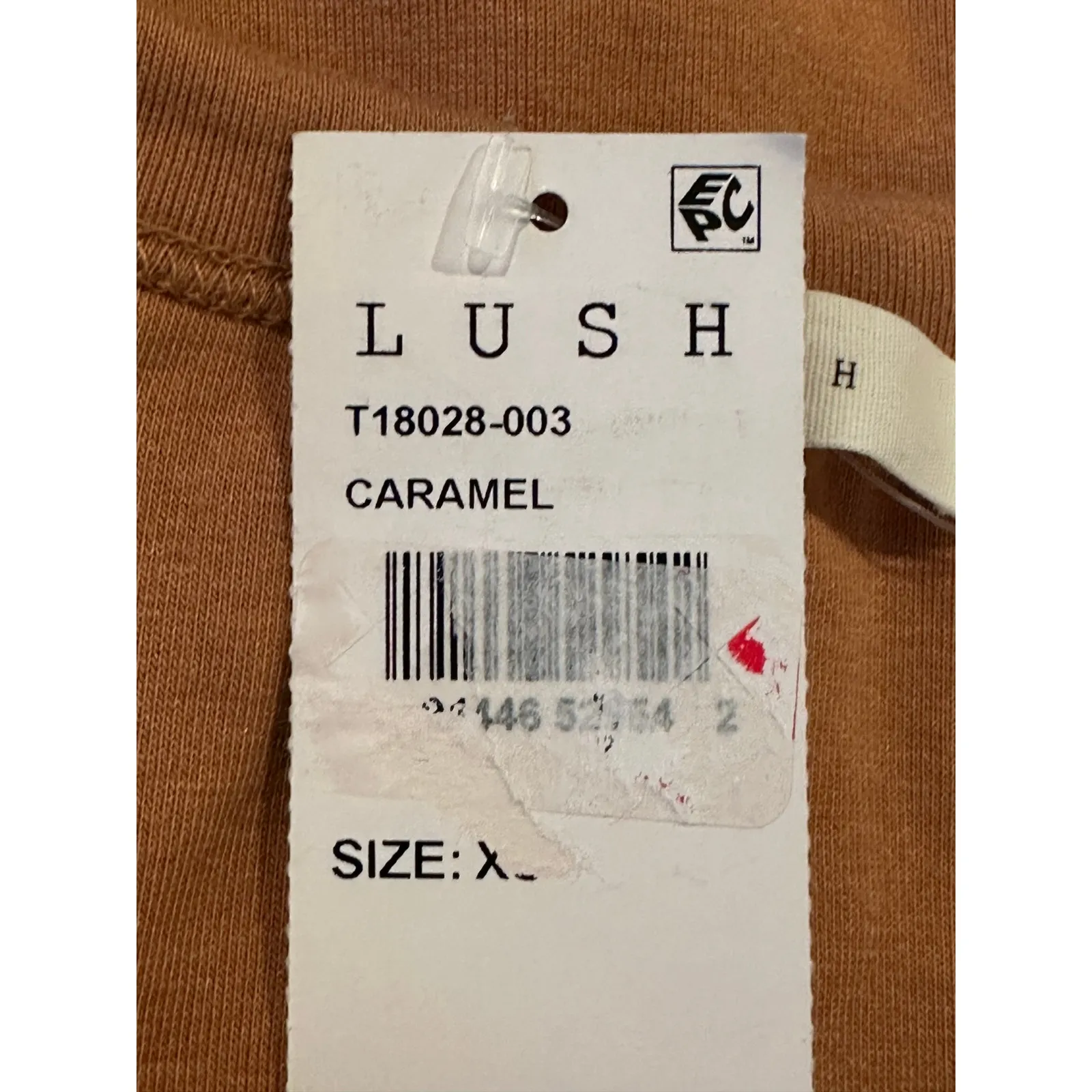 Lush Women's Camel Brown Front Twist Sleeveless Casual Top XS NWT - Image 7