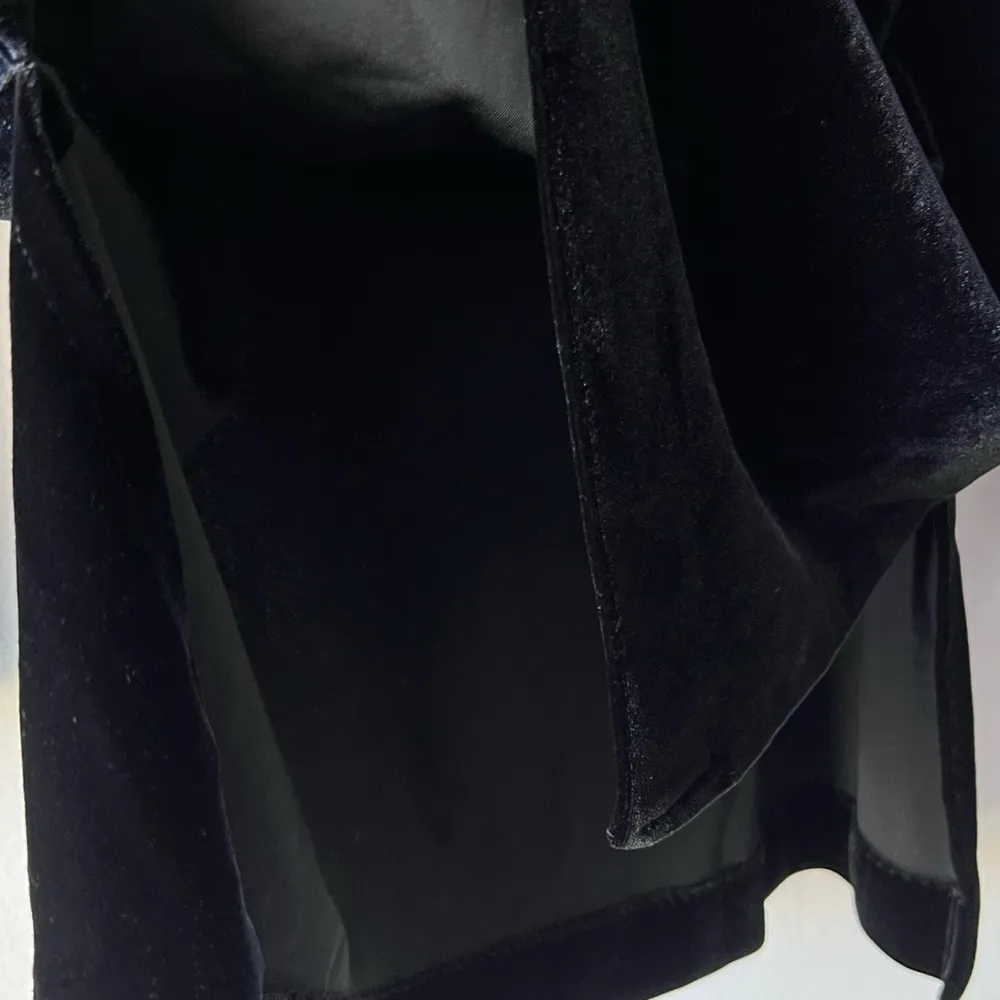 Women's ALEX EVENINGS long sleeve top mini dress V collar black casual size M. - Image 12