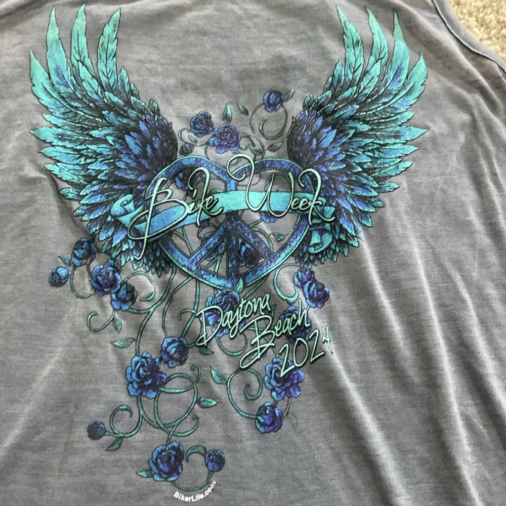 Daytona beach bike week 2024 top. S Blue - Image 2