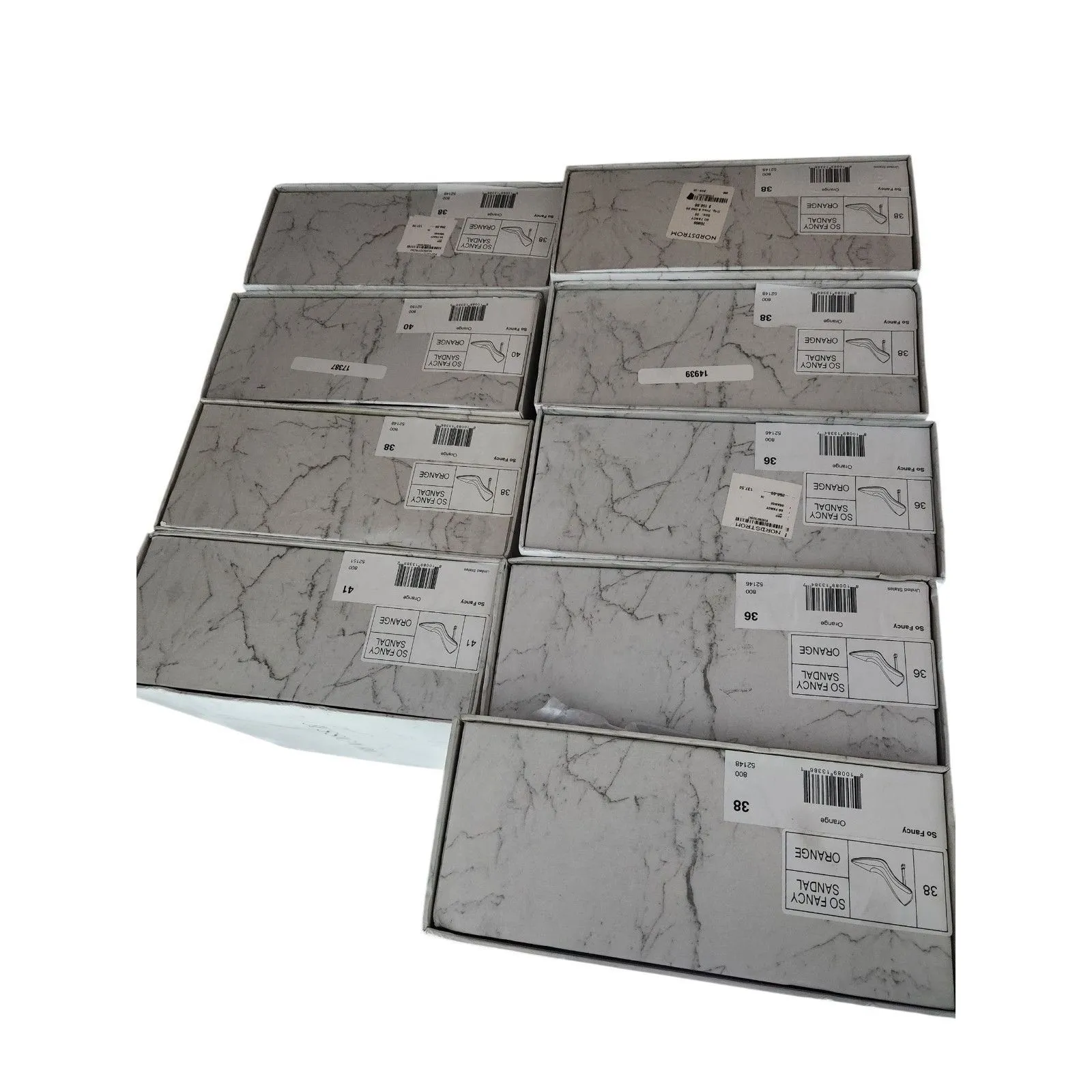 Jessica Rich Women So Fancy Tall Pump Clear Pointed Toe heel Orange Sz 6, 8, 9, - Image 8