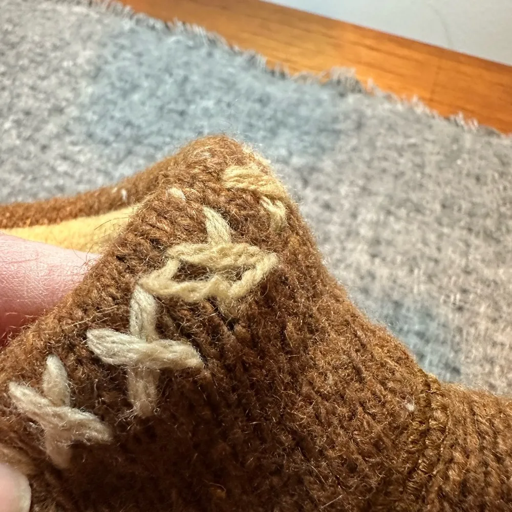 Woolrich Wmn's 1/4 Zip Long Sleeve Pullover Sweater Dark Clove Fleck Sz L Petite - Image 6