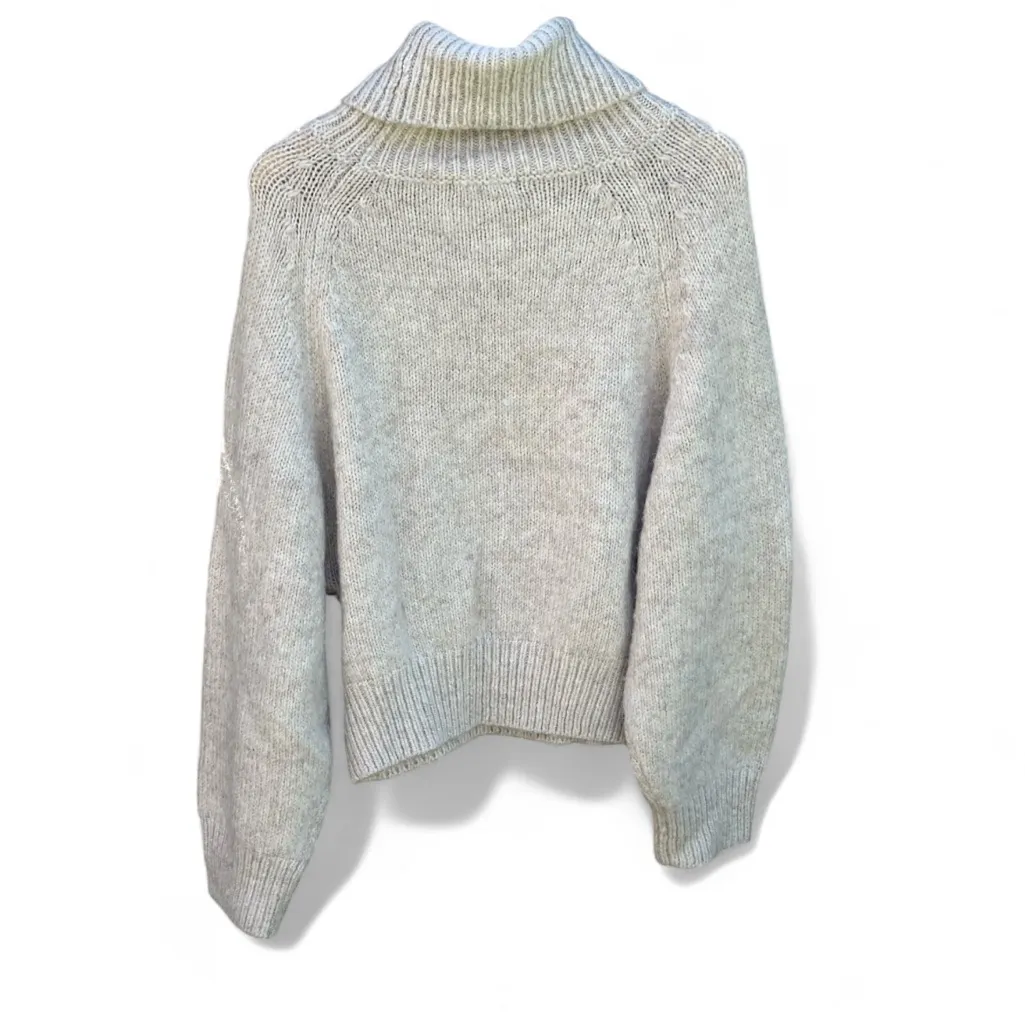 Lulus Cuddle Weather Heather Beige Turtleneck Sweater - Image 13
