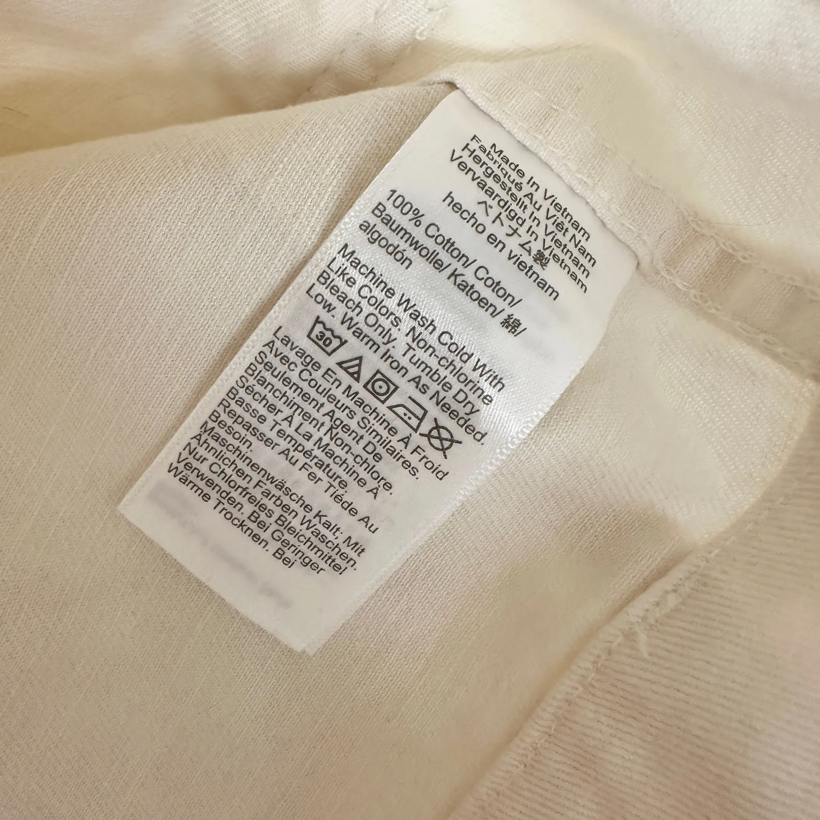 Madewell Tapered Leg Utility Pants Lighthouse Cream Cotton Relaxed US 29 NWT - Image 14