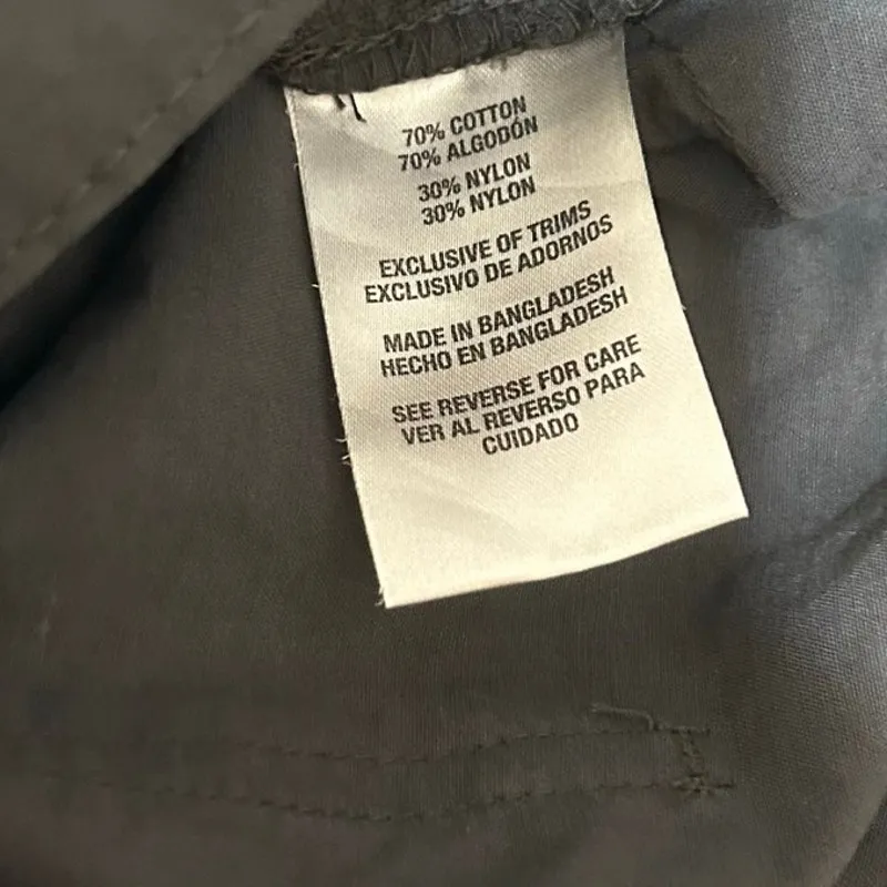 Woolrich Women Capri Cargo Pants‎ 12 Smokey Gray Outdoor Hiking Lightweight NEW - Image 9